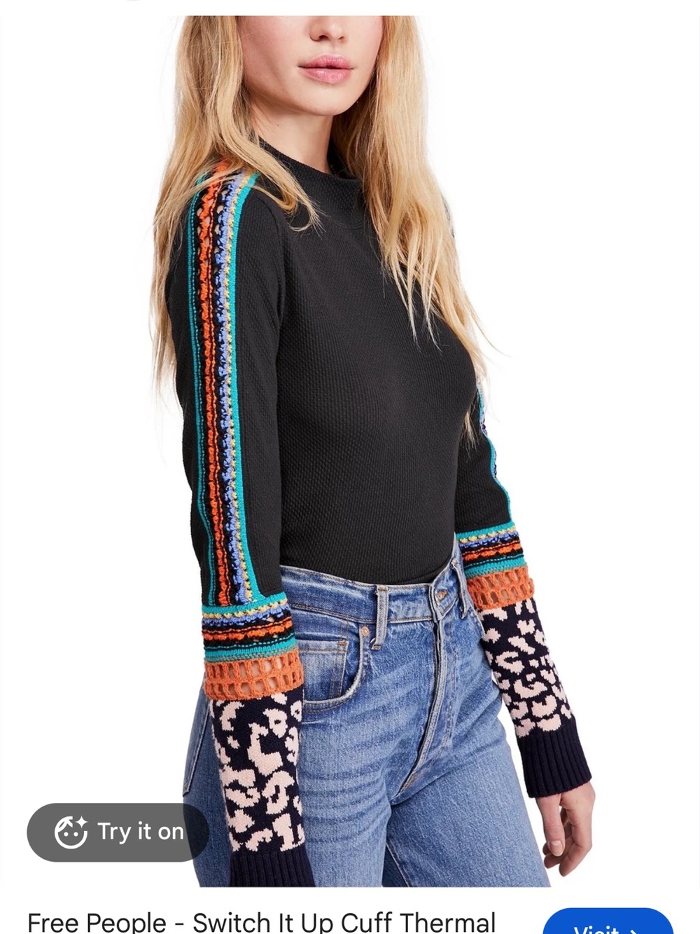 Free people switch it up cuff thermal